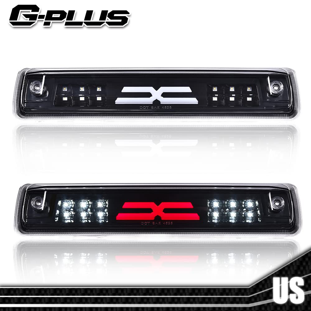 G-PLUS LED 3rd Third X Brake Light Rear Brake Stop Tail Light Compatible with 2015-2018 Colorado/Canyon GM25971002 52019397 High Mount Stop Light Third Tail Light