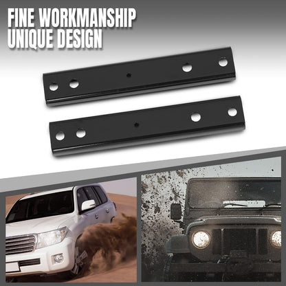G-PLUS Rear Bumper Mounting Bracket Pair Compatible with Ford F250 F350 Super Duty 1999-2016 F81Z17788AA FO1166193 Black