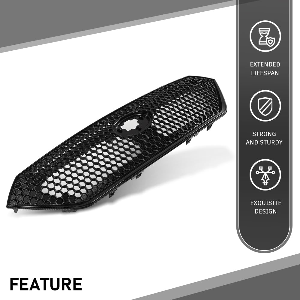 G-PLUS Front Bumper Grille Assembly Compatible with Subaru WRX 2022-2023 Sti Style J1010VC120