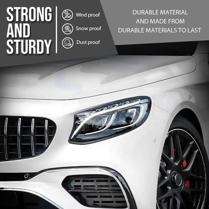 G-PLUS Headlight Lens Cover Compatible with Benz W222 S-Class 2018 2019 2020 Left & Right Front Headlamp Lens Cover Clear