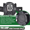 G-PLUS Fog Lights Assembly Compatible with 2019 2020 Nissan Altima 4-Door Sedan S SL SR SV Front Bumper Fog Lights w/Bulb Clear Lens LED Fog Lamps,Passenger (Right)