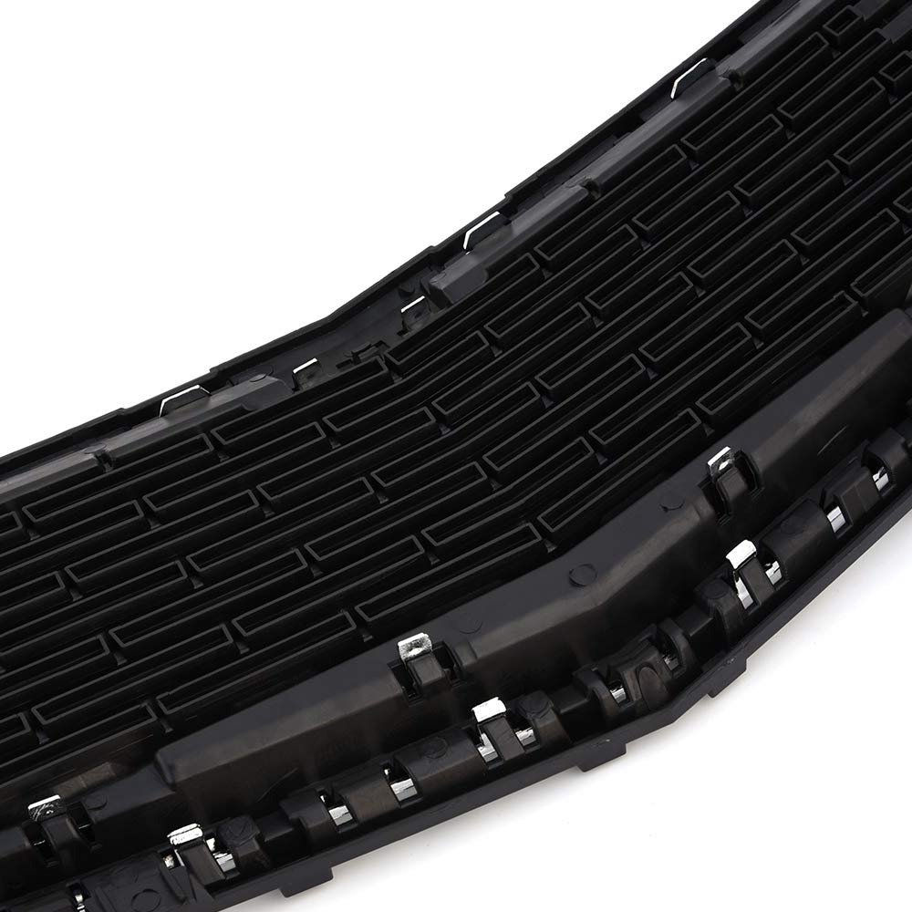 G-PLUS Chrome Front Bumper Lower Grille Assembly Compatible with Chevy Cruze 2015 ABS Honeycomb Mesh Grill