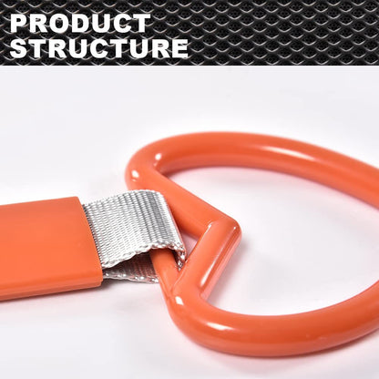 G-PLUS JDM Tsurikawa Ring Heart Subway Train Bus Car Handle Hand Straps Drift Charm,Rear Bumper Warning Ring (Orange)