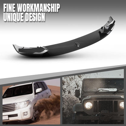 G-PLUS Front Bumper Lip Splitter Spoiler Compatible with BMW F10 5 Series M Sport 2011 2012 2013 2014 2015 2016, Only Fit Model with M Sport Bumper Front Lip Spoiler Splitter Carbon Fiber Black