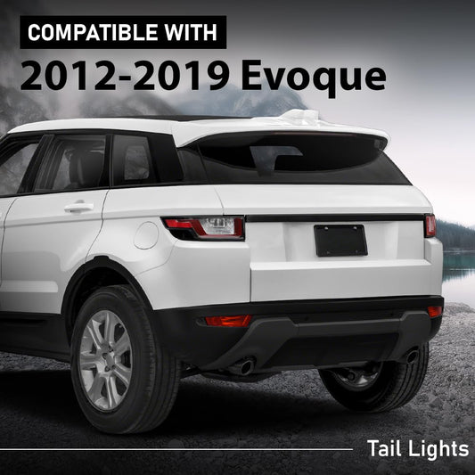 G-PLUS LED Tail Lights Rear Brake Lamps Compatible with Range Rover Evoque 2012-2018 Pair LR025146, LR025147 Luces Traseras Rear Brake Lamps Assembly