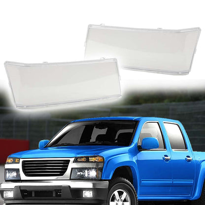 G-PLUS Headlights Assembly Bumper Lights Cover Clear Compatible with 2004-2012 Chevy Colorado/GMC Canyon.2006 Isuzu i-280/i-350.2007-2008 Isuzu i-290/ i-370 19328954,19328955