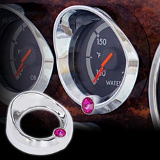 G-PLUS Gauge Cover Visor for Freightliner Century Purple Jewel Side View