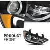 G-PLUS Headlights Compatible with Hyundai Elantra Sedan 2017 2018 Bumper Headlamps Clear Lens Black Housing Amber Reflector Left and Right,faros delanteros