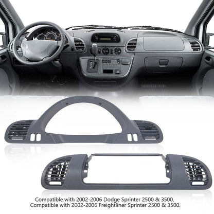 G-PLUS Dash Panel Bezel with A/C Nozzle RH Passenger Side & RH Driver Side Compatible with 2002-2006 Dodge Sprinter Dash Cover 05104261AA, 5104261AA 5104262AA