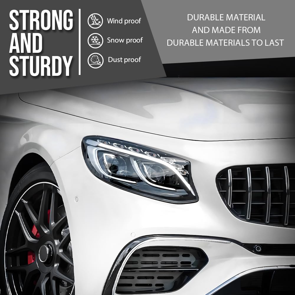 G-PLUS Headlight Lens Cover Compatible with Benz S-Class W222 S560 S450 S63 AMG 2018-2020 Right Side Front Headlamp Lens Cover Clear