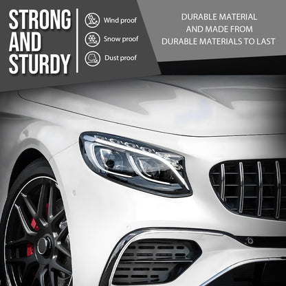 G-PLUS Headlight Lens Cover Compatible with Benz S-Class W222 S560 S450 S63 AMG 2018-2020 Right Side Front Headlamp Lens Cover Clear