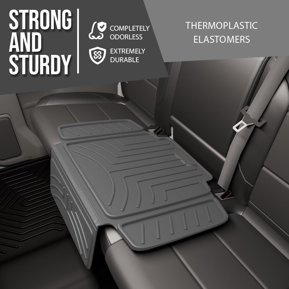 G-PLUS Child Car Seat Protector Compatible with Under Virtually Any Rear or Forward-Facing Child Car Seat or Booster Gray
