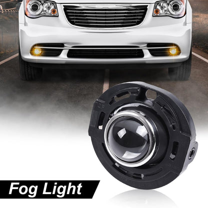 G-PLUS Front Bumper Driving Fog Lights, Compatible with Chrysler 300 2014/Dodge Avenger Charger/Chrysler 200 2014 2015/Dodge Challenger Durango Cherokee (Clear Lens)