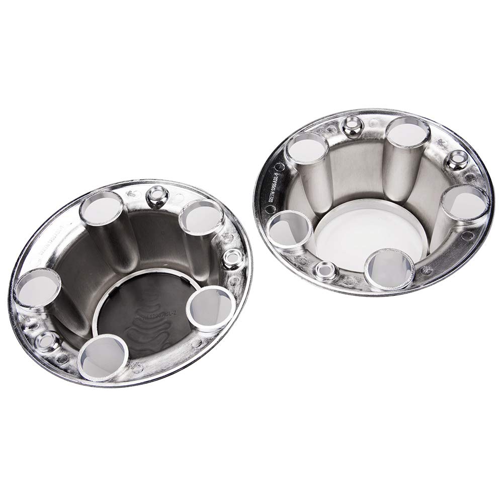 G-PLUS Chrome Wheel Hub Center Caps Compatible with Ford F150 Truck/Bronco 1980-1996, Compatible with Ford Van 1992-1996, 4x4 Front 4WD Wheel Drive (Includes 12 mounting Screws)