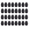 Wheel Center Caps 8 Lugs (Set of 4) Best for 16'' Van & Truck Rim Wheels Compatible for Chevy Silverado Suburban Avalanche GMC Sierra Yukon 1500 2500 - Chrome Black Replacement Hub Cover 5079