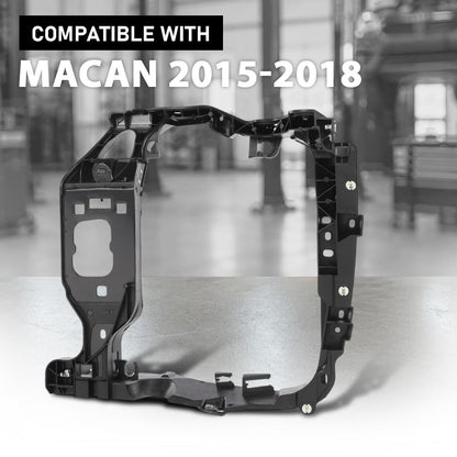 G-PLUS Front Right Side Intermediate Radiator Support Assembly w/ Bracket Compatible with Porsche Macan 2015-2018 95B805594 Direct OE Replacement Black