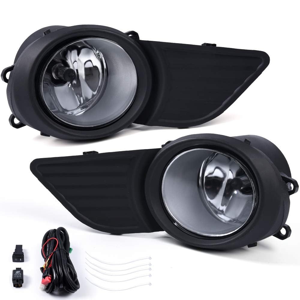 G-PLUS Fog Lights Compatible with Toyota Sienna 2011-2017(Does not Compatible with SE Models) Bumper Fog Light Driving Lamp Assembly Driver & Passenger
