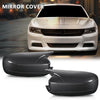 G-PLUS Side Mirror Covers Shell Cap Left and Right Compatible with Dodge Charger SRT 2015-2023 Carbon Fiber