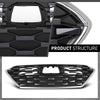 G-PLUS Front Bumper Grille Grill, Compatible with Ioniq 2020-2022 W/o Adaptive Cruise, 86350G2500, 86350 G2500