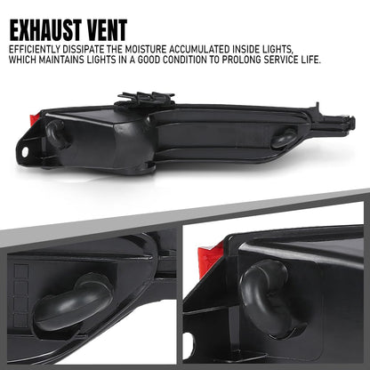 G-PLUS Left Driver Side Rear Bumper Light Lower Tail Stop Lamp Compatible with VW Touareg 2011-2014 7P6945701D Red