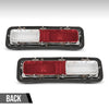 G-PLUS Tail Light Set, Bezels, Lens, Right & Left Compatible with Chevy Camaro 1968 Red