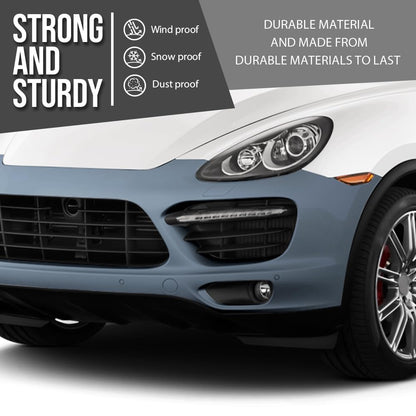 G-PLUS Front Bumper Cover Fascia With Headlight Washer Holes Compatible with Porsche Cayenne 2011 2012 2013 2014 95850522131G2L, PO1000144 Black