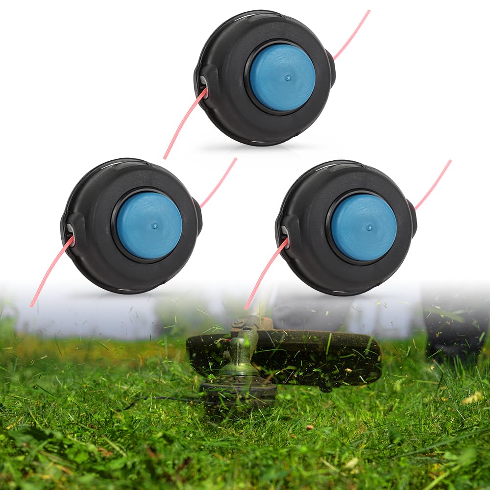 G-PLUS 3pcs T25 Tap Trimmer Head Compatible with Husqvarna 122L 124C 124L 125C 125L 125LDX 128C 128CD 128L 128LD 128LDX 128R String Trimmer Weedeater