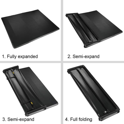 G-PLUS T4 Four-Fold Solid Truck Tonneau Cover Replacement for 2007-2013 Toyota Tundra | 6.5Ft Standard Short Bed | for Fleetside/Styleside Models Only | for Without Bed Rail System