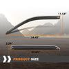 G-PLUS in-Channel Side Window Vent Visor Deflectors Rain Guards Compatible with Dodge Ram 1500 Classic Body Style Crew Cab 2019-2024; Fit Dodge Ram 2500 & 3500 Mega & Crew Cab 2010-2025 4 PCS Smoky