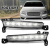 G-PLUS LED Fog Lights Fog Lamps w/Bulb Pair Front Left+Right Side Compatible with Lincoln MKZ 2017-2020 HP5Z13200A, FO2521195, FO2520195, HP5Z13200B Black