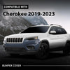 G-PLUS Front Upper Bumper Cover Compatible with Jeep Cherokee 2019-2023, 68406536AD, CH1014141, Primed Black