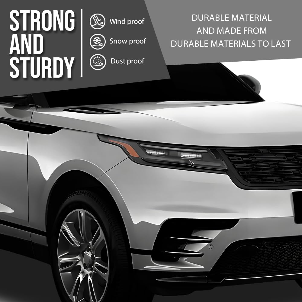 G-PLUS Headlight Lens Cover Compatible with Land Rover Range Rover Velar 2017-2024 Left & Right Pair Front Headlamp Lens Cover Clear