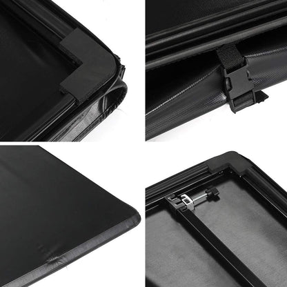 G-PLUS Four-Fold Truck Tonneau Cover Compatible with Nissan Titan 2004-2015 | King (Extended) Cab 6.5' Bed | for Models with or Without The Utili-Track System