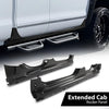 G-PLUS Rocker Panels Left and Right Side Compatible with Chevy Silverado/GMC Sierra Pickup Extended Cab 2014-2018 (Not Fit Crew Cab) Black