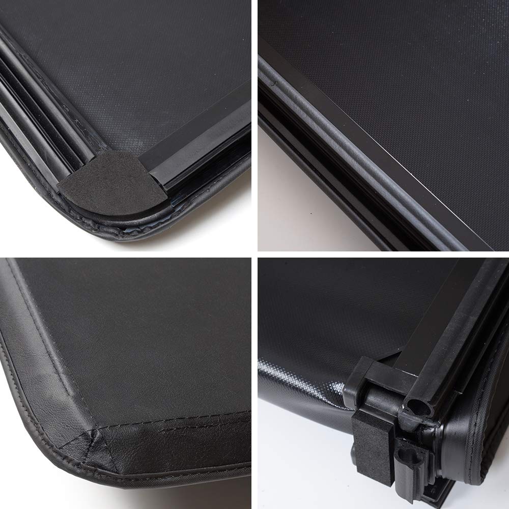 G-PLUS 6.5ft Short Bed 4 Fold Tonneau Cover Compatible with 2009 2010 2011 2012 2013 2014 Ford F150 Black