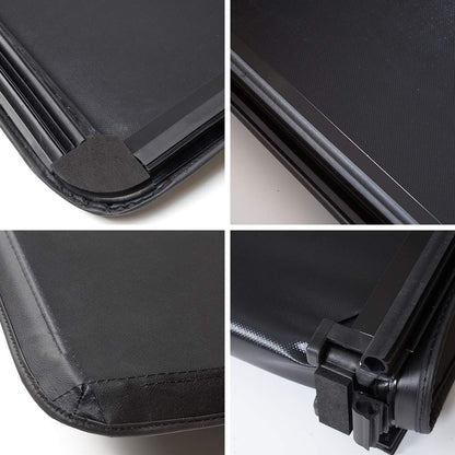 G-PLUS 6.5ft Short Bed 4 Fold Tonneau Cover Compatible with 2009 2010 2011 2012 2013 2014 Ford F150 Black