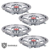 G-PLUS 10" Chrome Wheel Cover Hub Caps Compatible with EZGO Club Car and Yamaha Golf Cart Hubcaps Set of 4