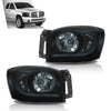 G-PLUS LED Headlights Assembly Headlamps Left Right Compatible with Dodge Ram 1500 2006-2008,Fit Dodge Ram 2500 3500 2006-2009 Smoke Lens Black Housing Clear Reflector,faros delanteros