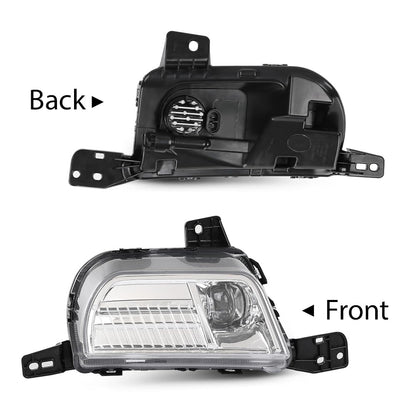 G-PLUS LED Fog Light Driving Lamp Driver Side Clear Compatible with Ford Edge 2019-2024 PKT4B-15B243-AD, PKT4B15B243AD