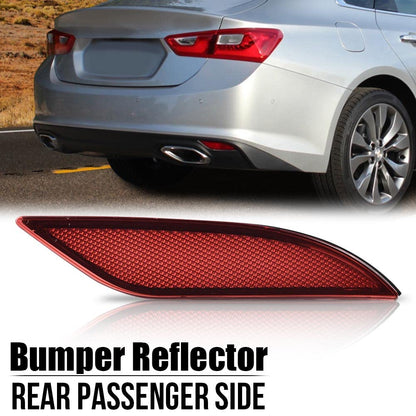 G-PLUS Rear Bumper Reflector Right Passenger Side Assembly Unit Compatible with Chevy Malibu Hybrid 2016-2019 /Fit Malibu L 2016-2021 /Fit Malibu LS LT 2016-2022 23174490 GM1185113 23174489 GM1184113