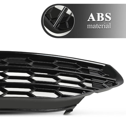 G-PLUS Front Bumper Fog Light Lamp Cover Grille Compatible with Audi A4 S-line S4 2013-2015 8K0807681L, 8K0807682M