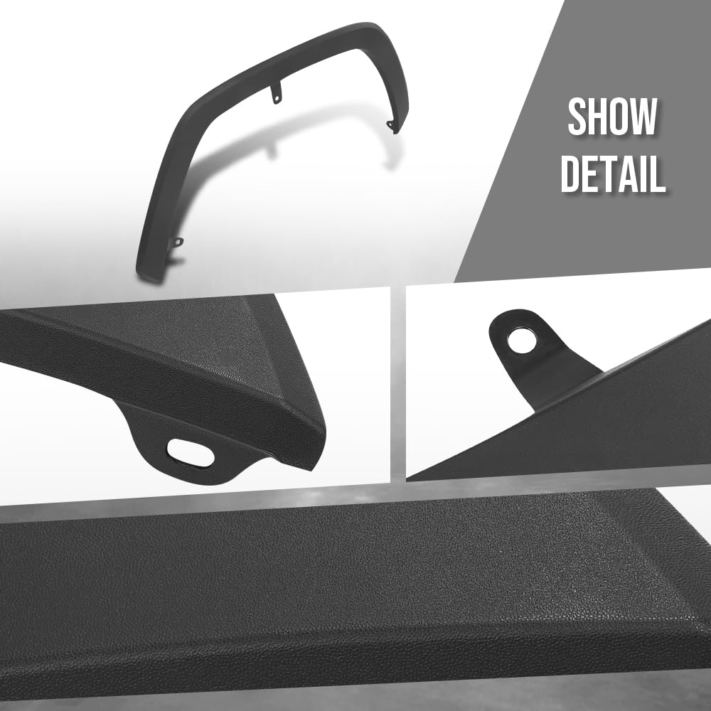 G-PLUS Front Wheel Flare Arch Trim Molding Assy LH & RH Compatible with Toyota RAV4 2019 2020 2021 7560242160, 7560142160 Black