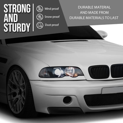 G-PLUS Headlight Lens Cover Compatible with BMW E46 3-Series 2DR 1999-2003 Fit BMW M3 Pre-Facelift 2-Door 2001-2006 Left & Right Pair Front Headlamp Lens Cover Clear