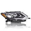 G-PLUS Headlights Assembly, Compatible with 2017 2018 2019 Nissan Rogue Right Bumper Headlamp, Clear Lens Chrome Housing Amber Reflector Bumper Headlamps
