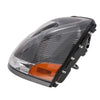 G-PLUS Headlights, Compatible with 2004-2018 Volvo VNL/VNM Left Bumper Headlamps, Clear Lens Chrome Housing Amber Reflector