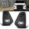 G-PLUS Fog Lights Lamps LED DRL W/Bezels Switch Harness kits Compatible with Nissan Kicks 2021-2023 26150-00Q0B