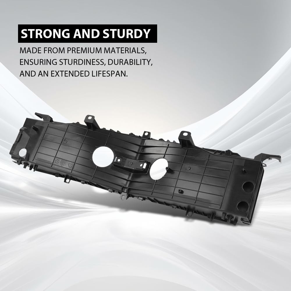 G-PLUS Front Radiator Shutter Air Duct Intake Compatible with Tesla Model S 2016-2020 1058073-00-B Black