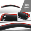 G-PLUS in-Channel Auto Vent Window Visors 4pcs Compatible with Nissan Frontier Crew Cab 2022-2025 in-Channel Rain Guards Smoky