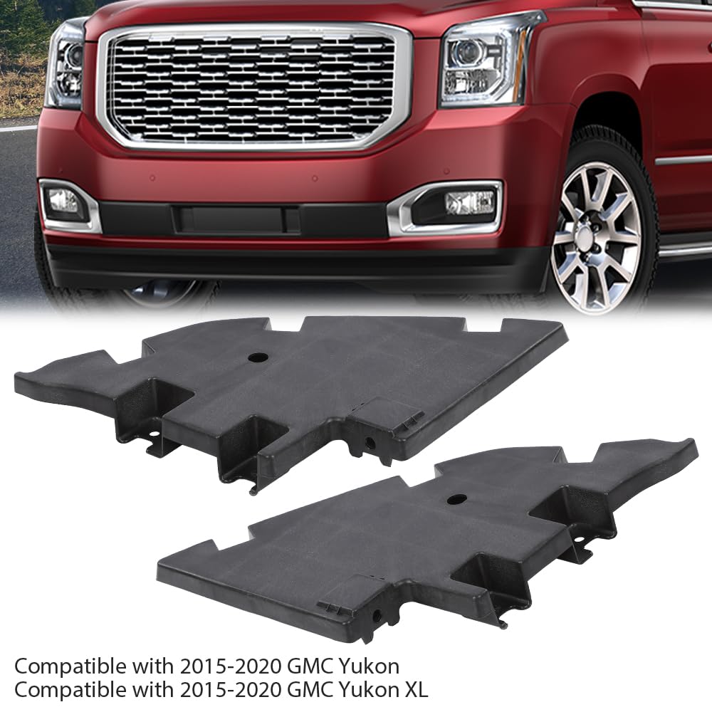 G-PLUS Bumper Filler Compatible with GMC Yukon 2015-2020/ Fit Yukon XL 2015-2020 Front Driver and Passenger Side Bumper Trims Molding Step Pads 22936429 GM1089185 22936428 GM1088185