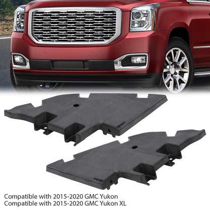 G-PLUS Bumper Filler Compatible with GMC Yukon 2015-2020/ Fit Yukon XL 2015-2020 Front Driver and Passenger Side Bumper Trims Molding Step Pads 22936429 GM1089185 22936428 GM1088185